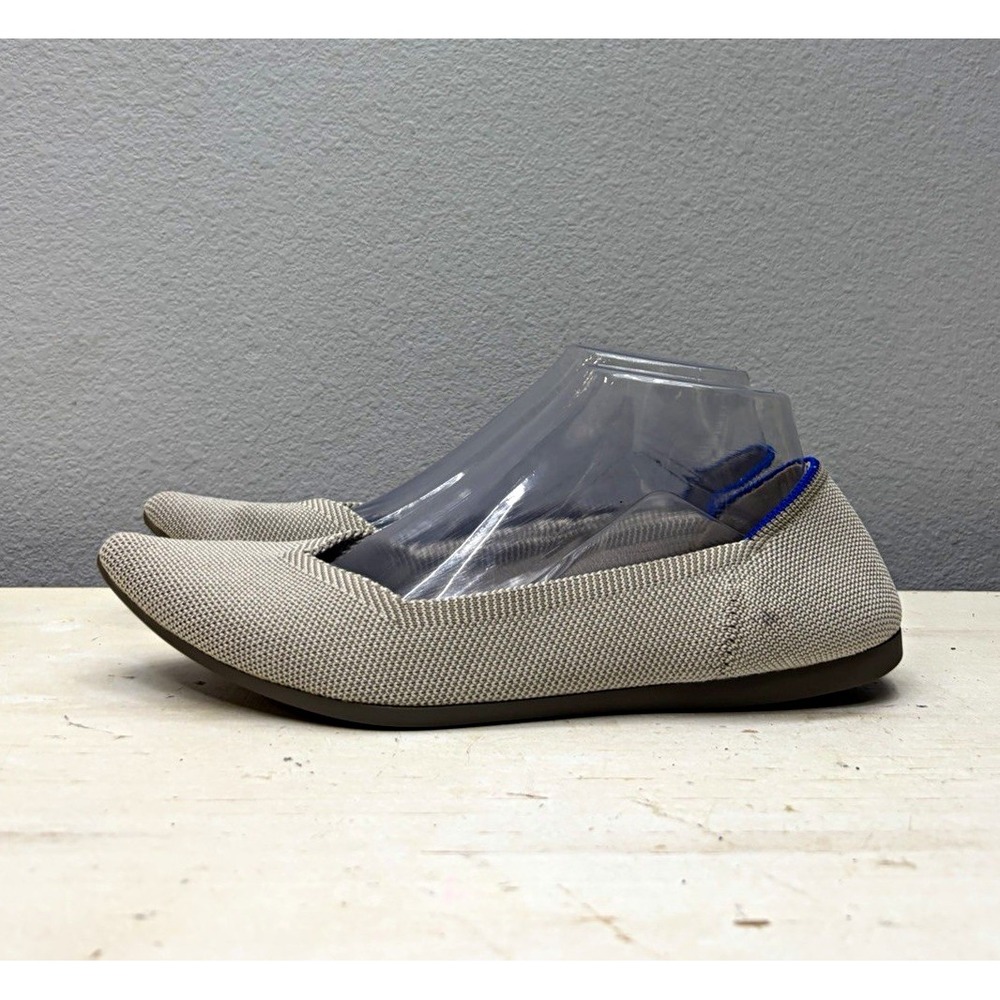 Rothy's Gray Knit Pointed Tie Flats Size 9